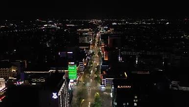 衢州市柯城区上下街街道夜景视频的预览图